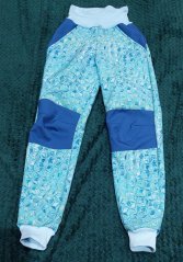 Softshelky modrá zima 110/116