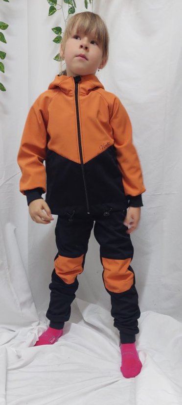 Bunda Juli 110-128 - Barva: černá/béžová, Velikost: 122/128